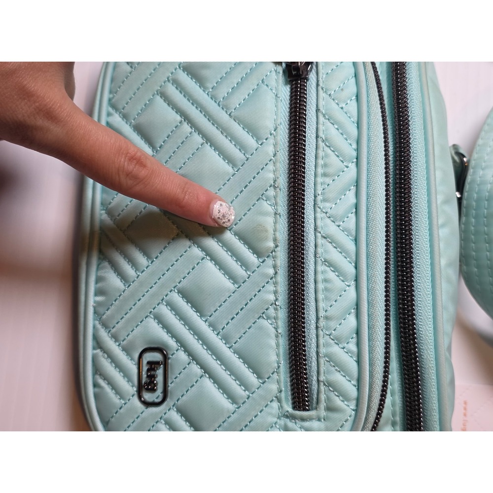 Lug Switchline Classic Sling Bag Aquamarine Quilted Crossbody Fanny Mint Blue - Picture 4 of 11